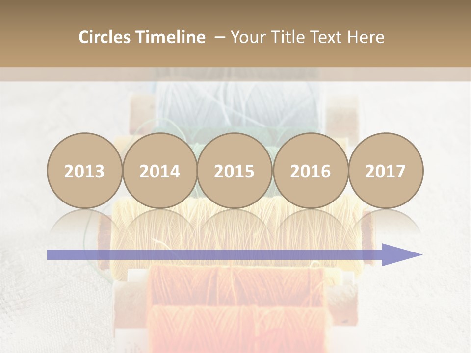 Tailor Blue Scissors PowerPoint Template