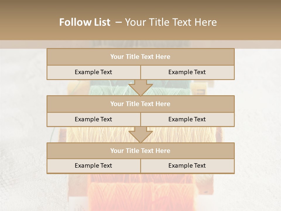 Tailor Blue Scissors PowerPoint Template