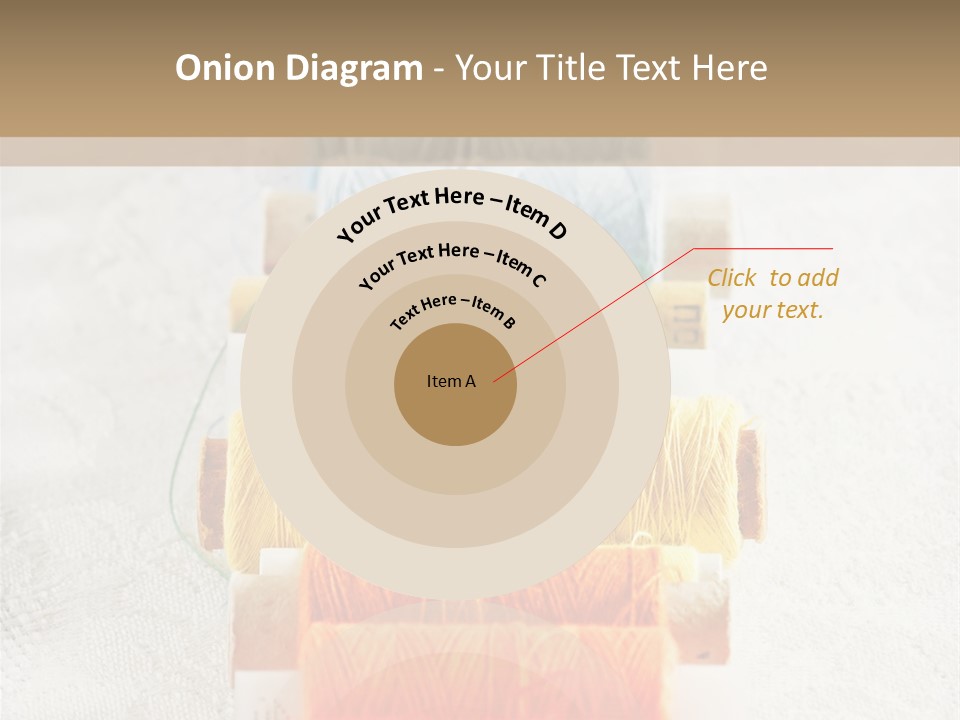 Tailor Blue Scissors PowerPoint Template