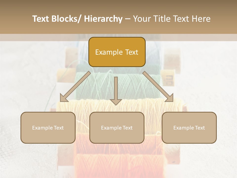 Tailor Blue Scissors PowerPoint Template