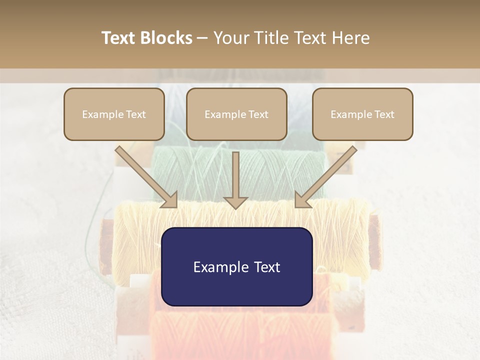 Tailor Blue Scissors PowerPoint Template
