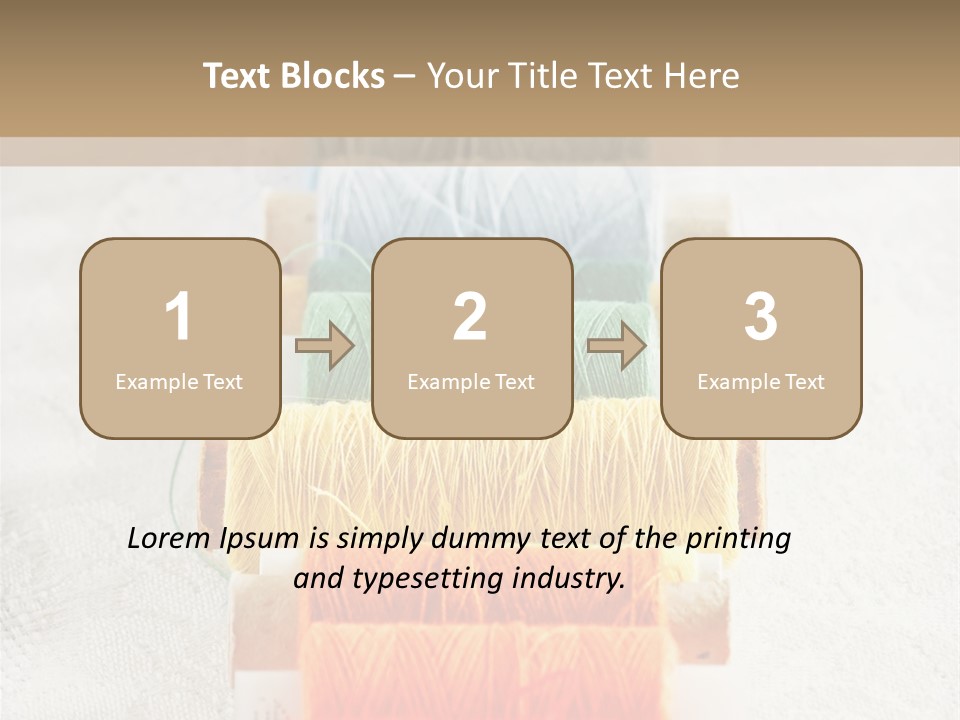 Tailor Blue Scissors PowerPoint Template