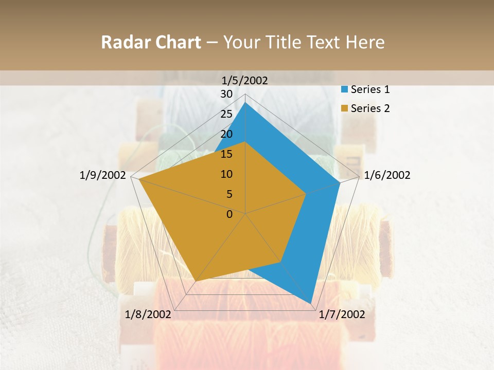 Tailor Blue Scissors PowerPoint Template