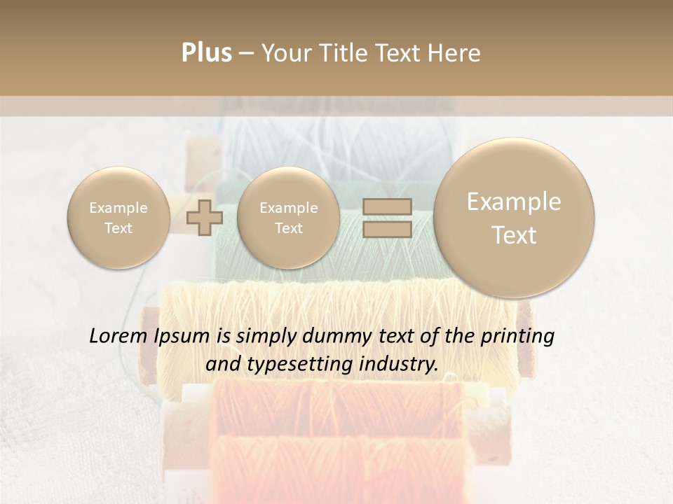 Tailor Blue Scissors PowerPoint Template