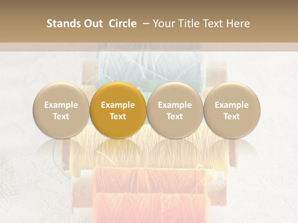 Tailor Blue Scissors PowerPoint Template