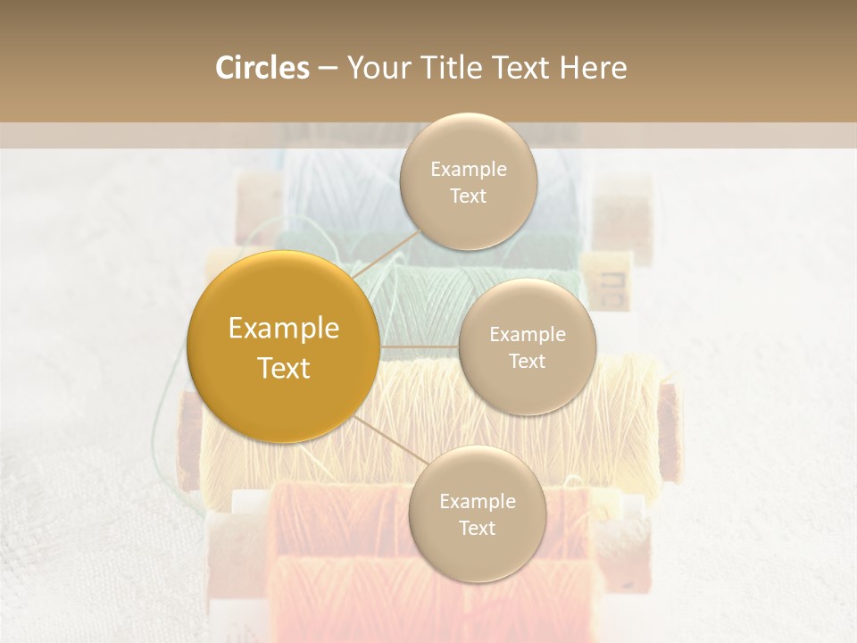 Tailor Blue Scissors PowerPoint Template