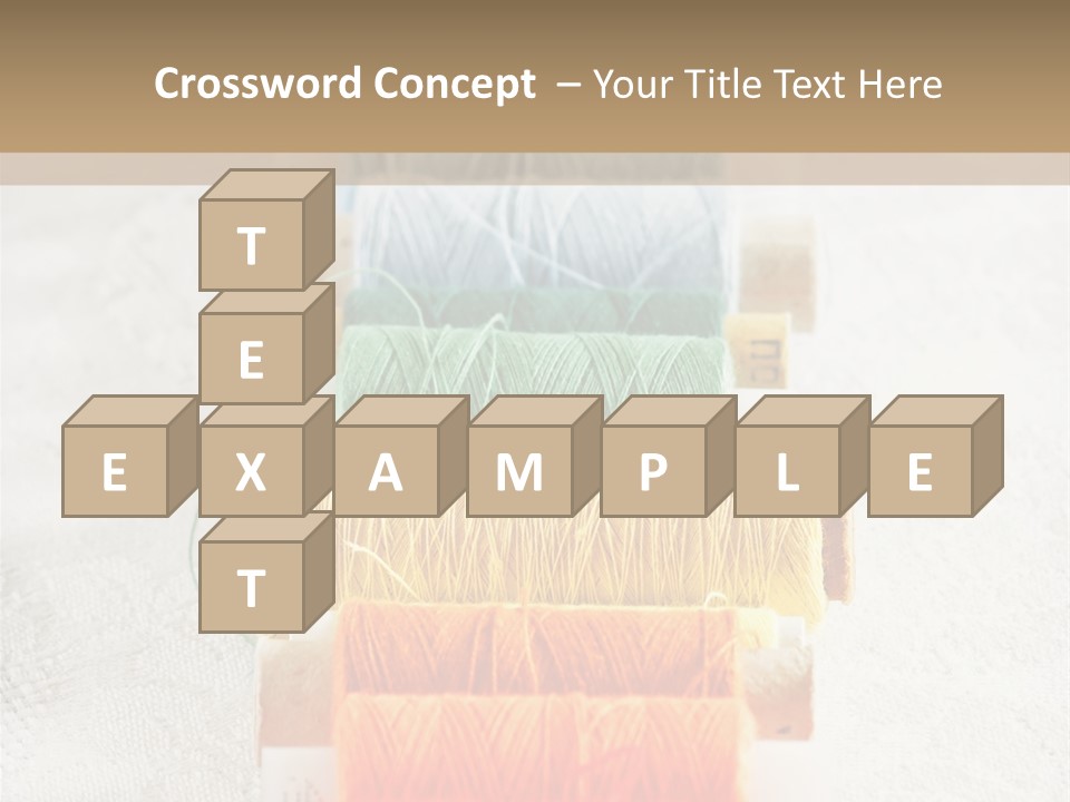 Tailor Blue Scissors PowerPoint Template