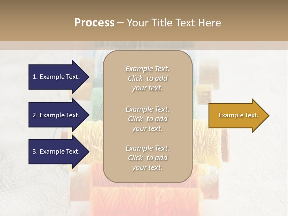 Tailor Blue Scissors PowerPoint Template