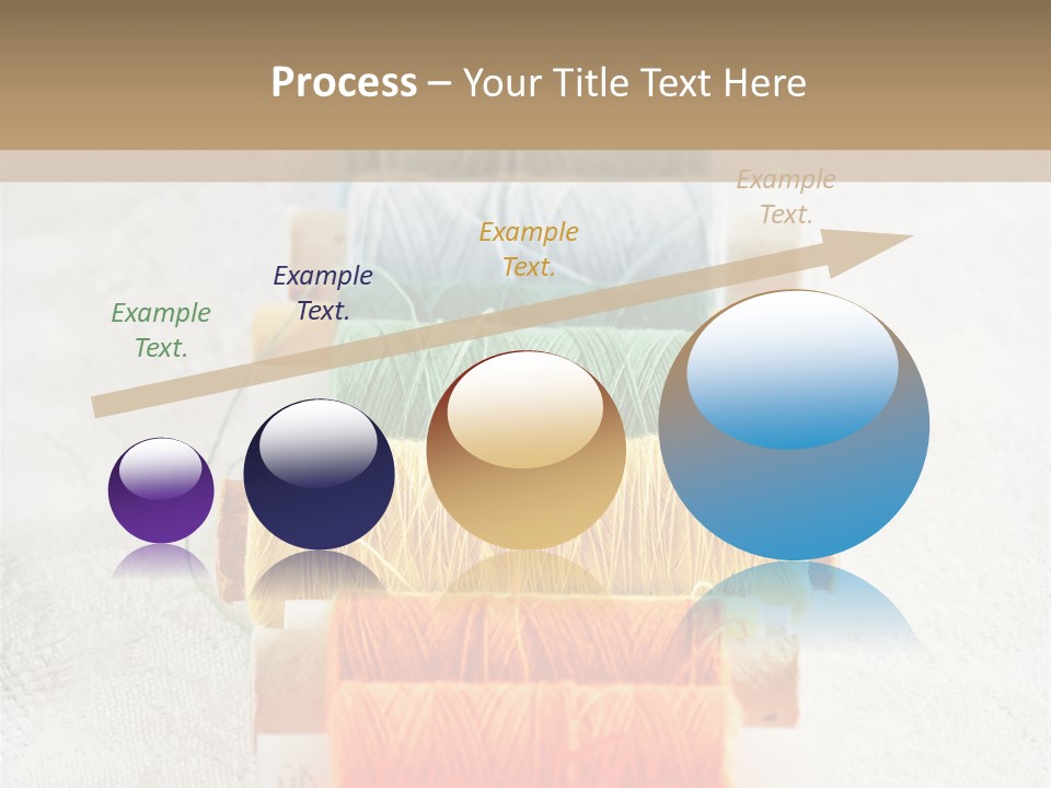 Tailor Blue Scissors PowerPoint Template