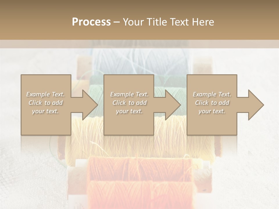 Tailor Blue Scissors PowerPoint Template