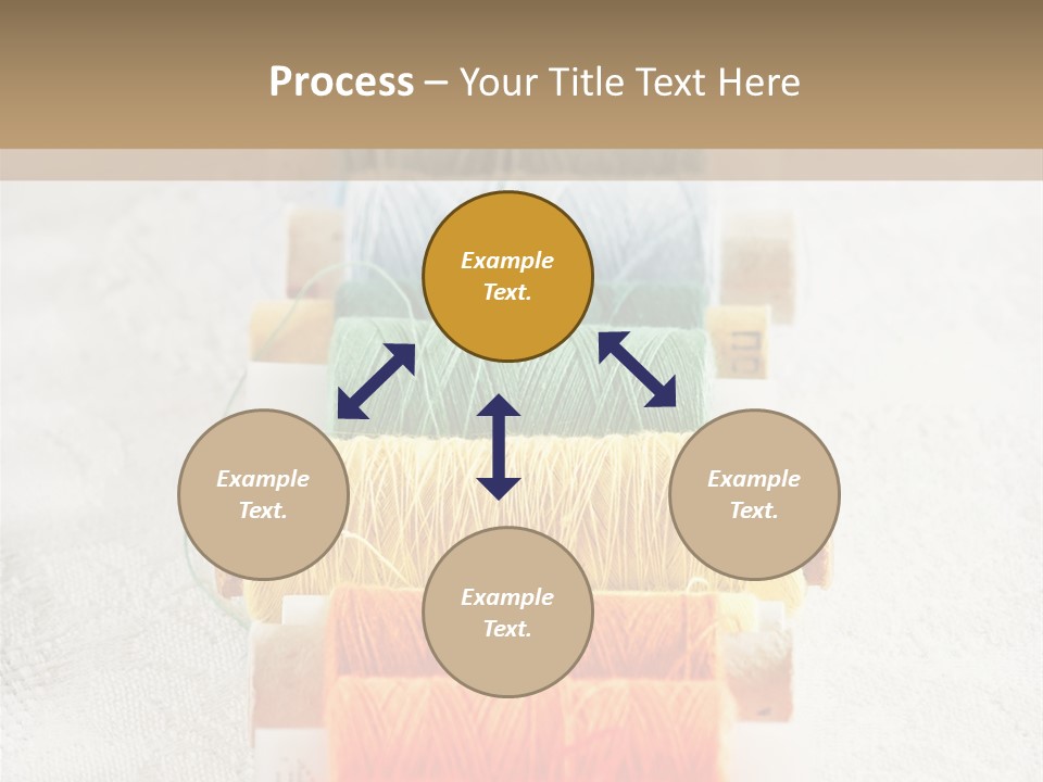 Tailor Blue Scissors PowerPoint Template