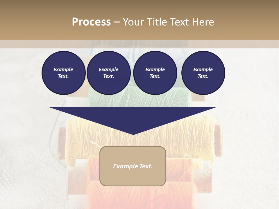 Tailor Blue Scissors PowerPoint Template