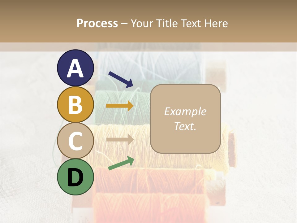 Tailor Blue Scissors PowerPoint Template