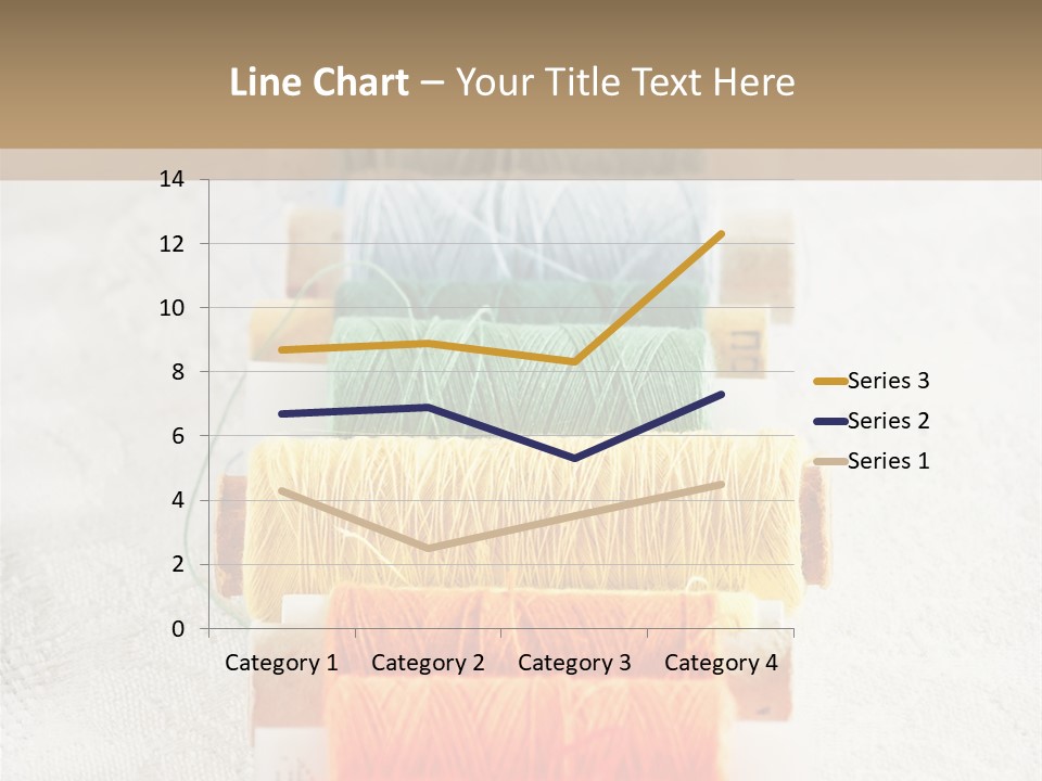 Tailor Blue Scissors PowerPoint Template
