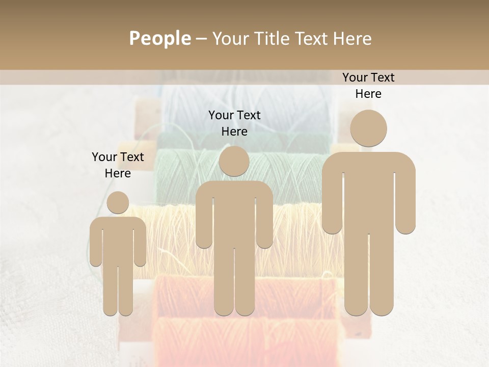 Tailor Blue Scissors PowerPoint Template