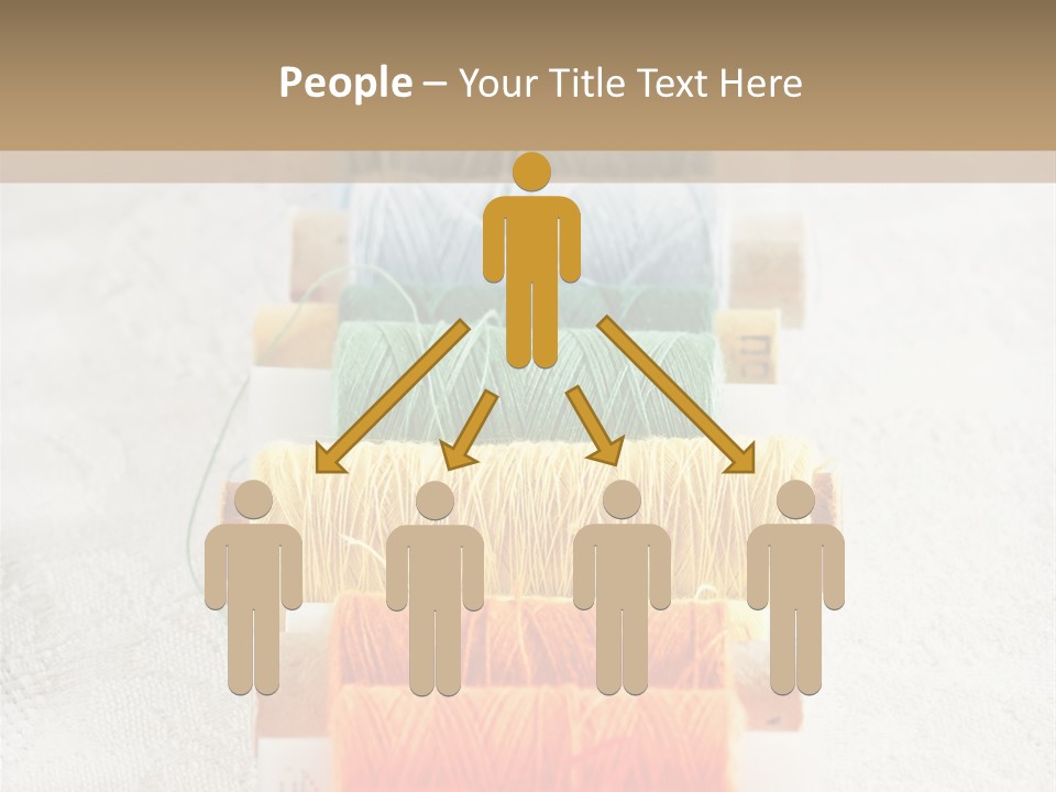 Tailor Blue Scissors PowerPoint Template