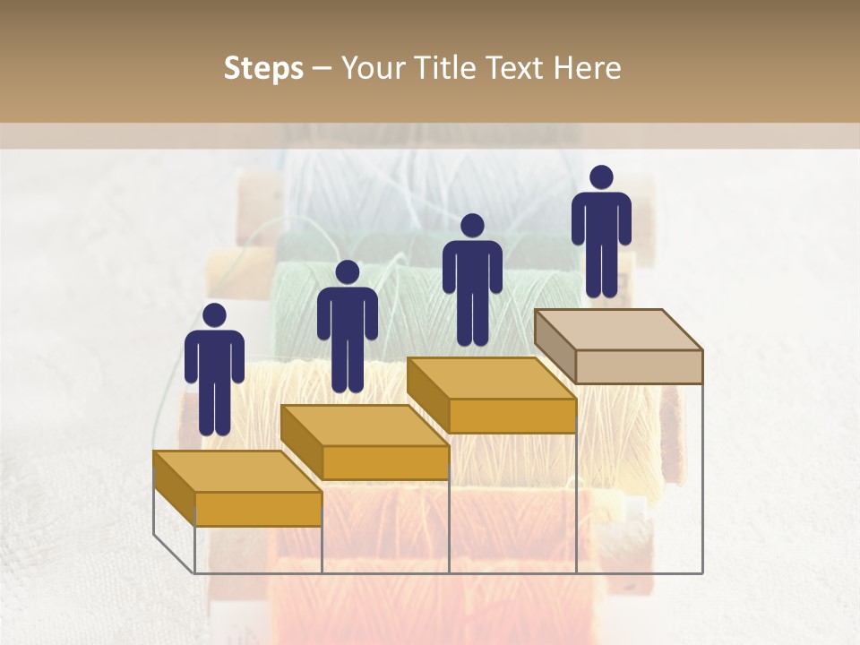 Tailor Blue Scissors PowerPoint Template