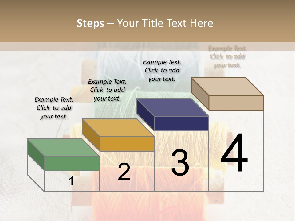 Tailor Blue Scissors PowerPoint Template