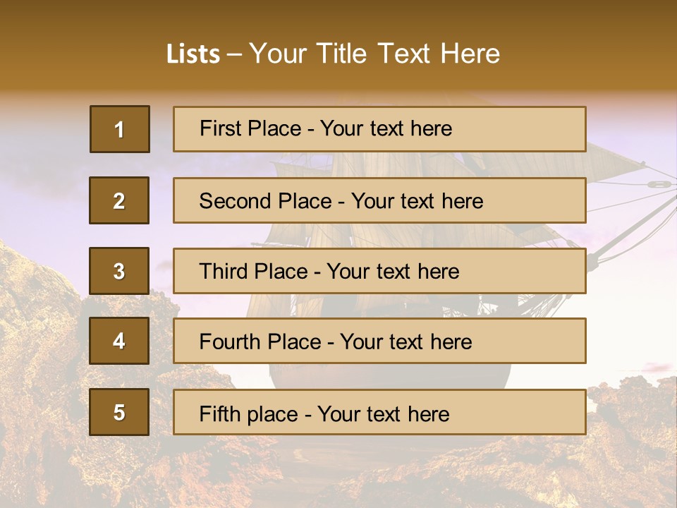 Ancient Ship PowerPoint Template