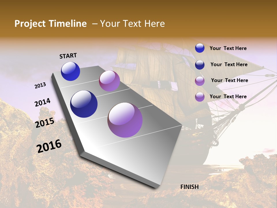 Ancient Ship PowerPoint Template