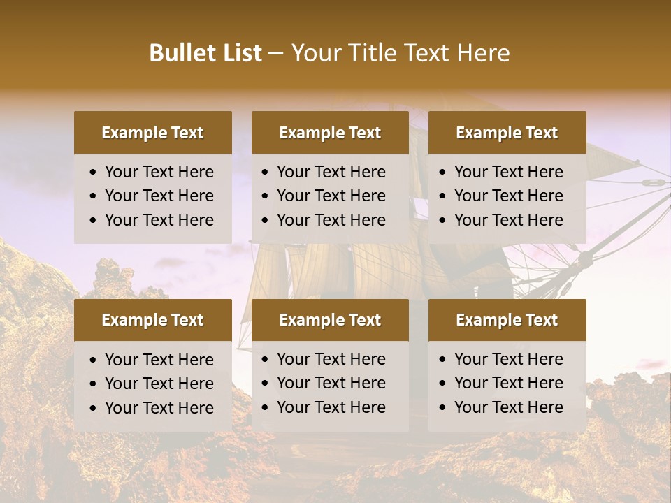 Ancient Ship PowerPoint Template