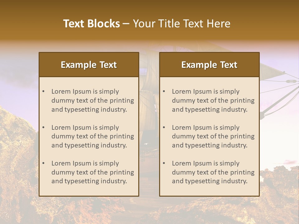 Ancient Ship PowerPoint Template