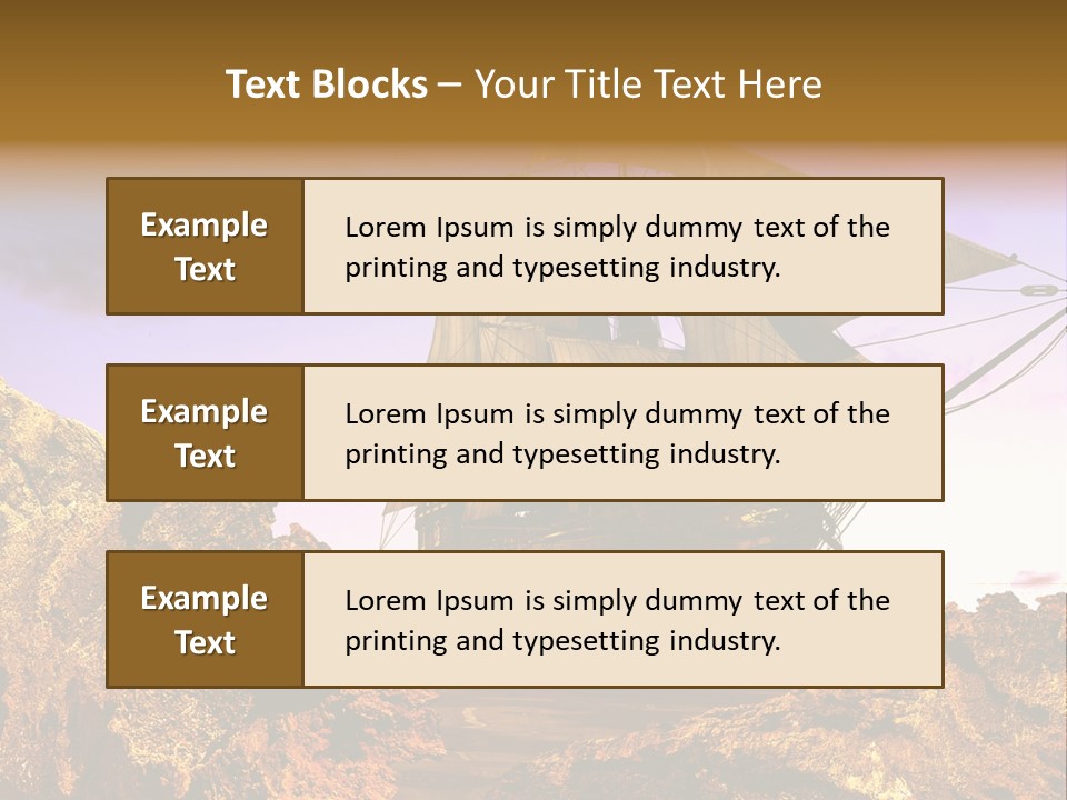 Ancient Ship PowerPoint Template