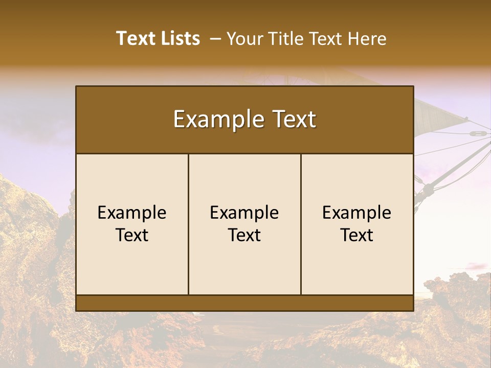 Ancient Ship PowerPoint Template