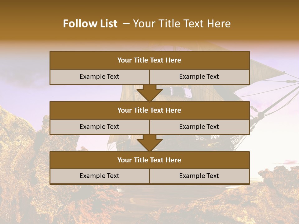 Ancient Ship PowerPoint Template