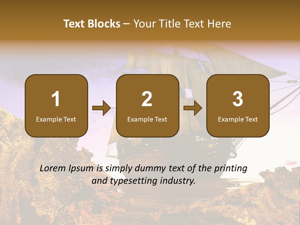 Ancient Ship PowerPoint Template