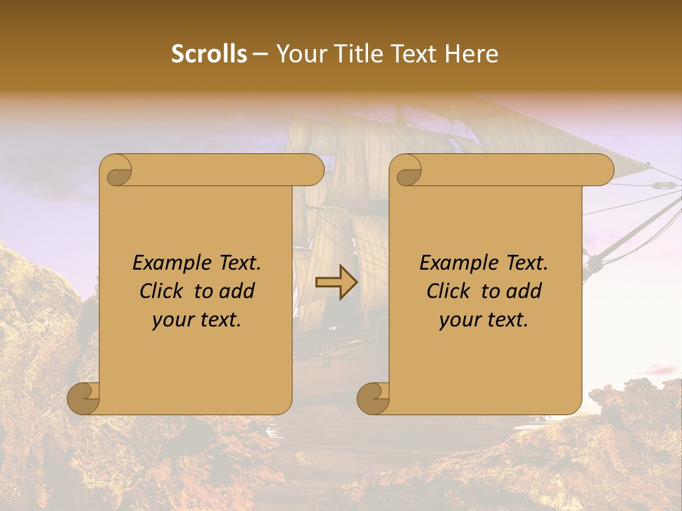 Ancient Ship PowerPoint Template