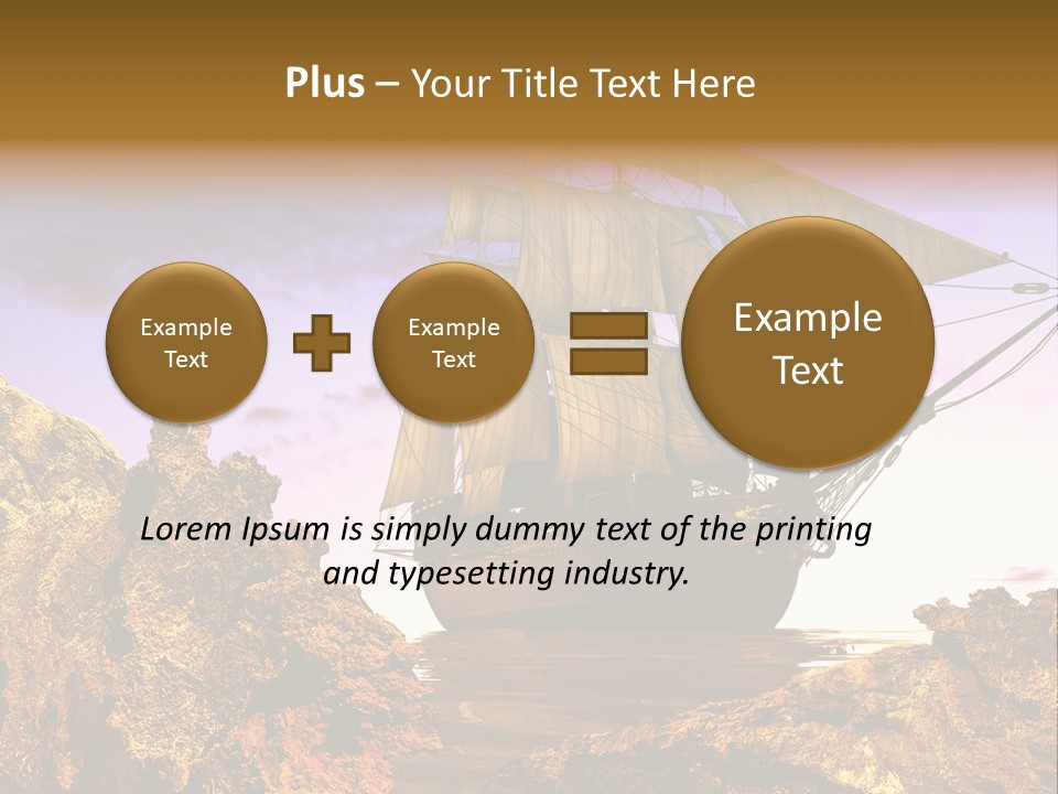 Ancient Ship PowerPoint Template