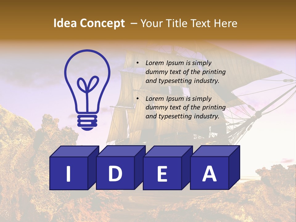 Ancient Ship PowerPoint Template