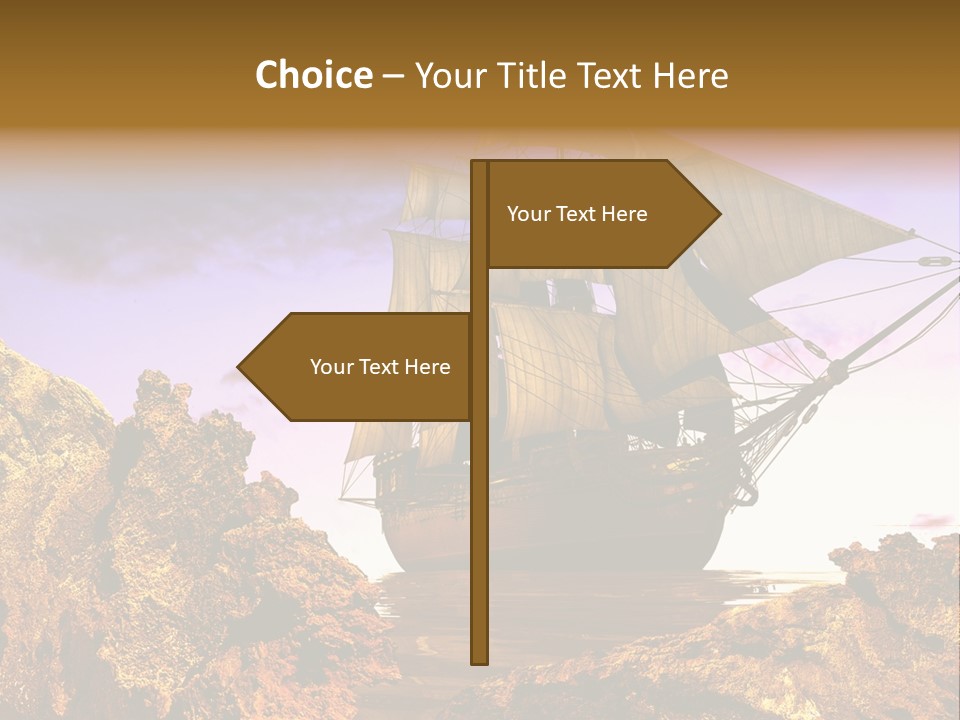 Ancient Ship PowerPoint Template