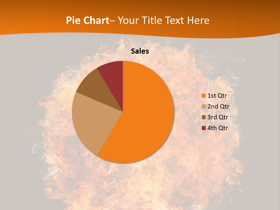 Explosion Black Background PowerPoint Template