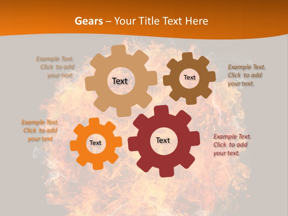 Explosion Black Background PowerPoint Template