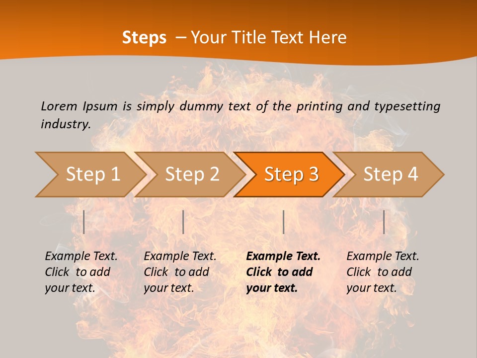 Explosion Black Background PowerPoint Template