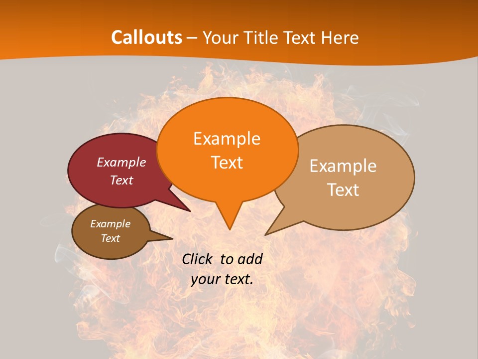 Explosion Black Background PowerPoint Template