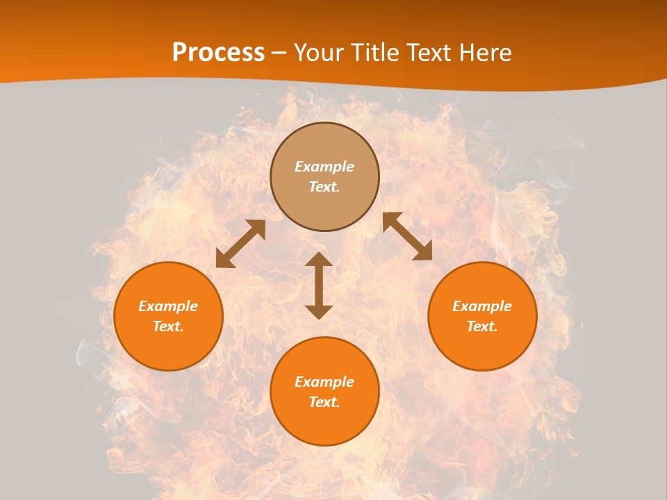 Explosion Black Background PowerPoint Template