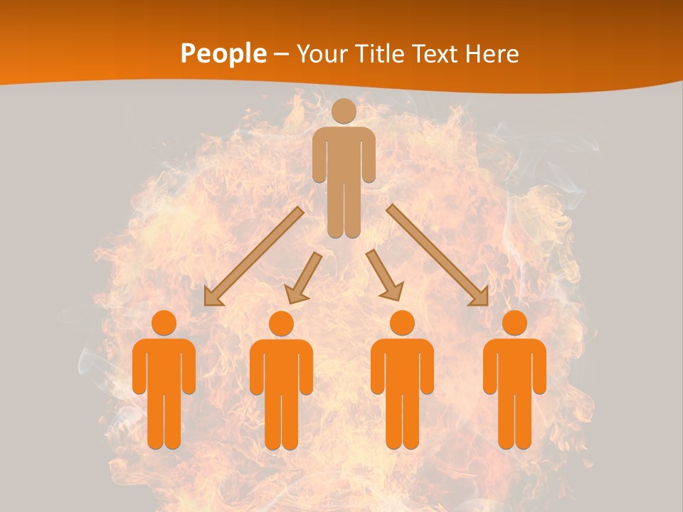 Explosion Black Background PowerPoint Template