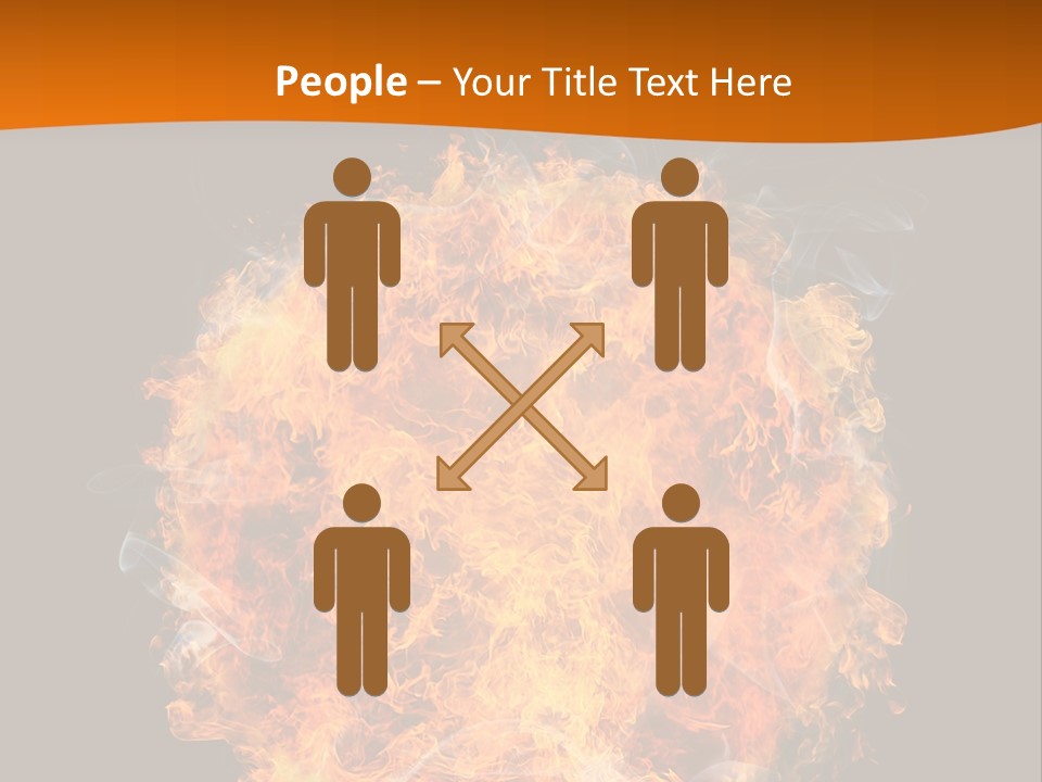 Explosion Black Background PowerPoint Template