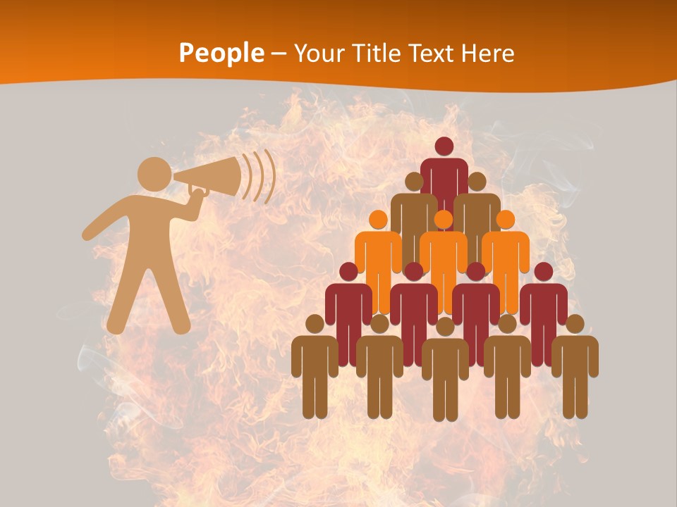 Explosion Black Background PowerPoint Template