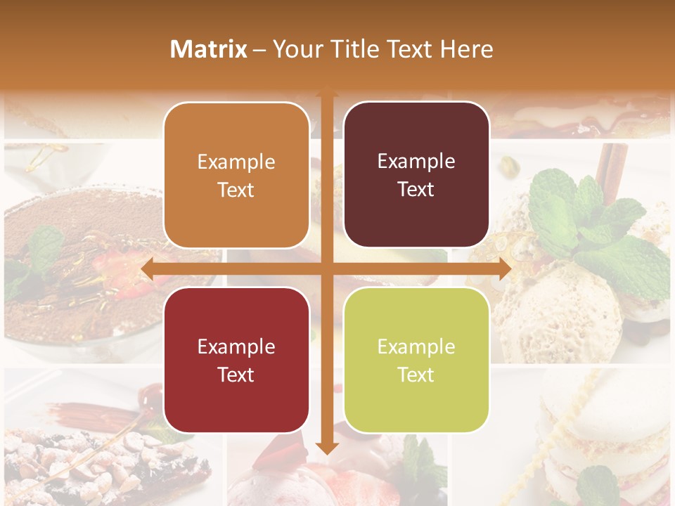Dessert Collage PowerPoint Template