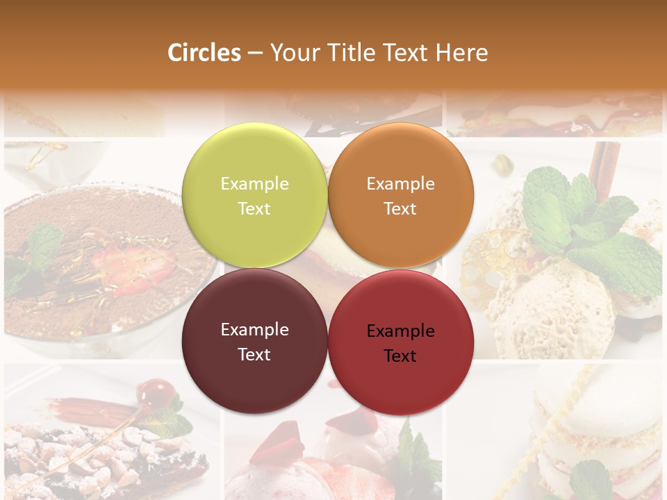 Dessert Collage PowerPoint Template