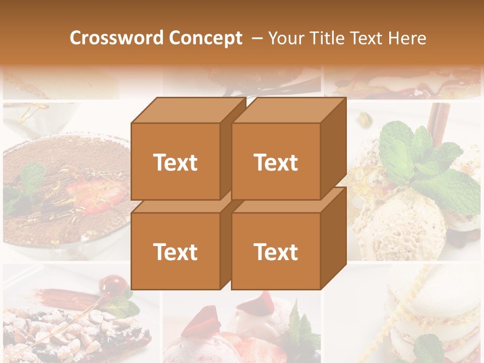 Dessert Collage PowerPoint Template