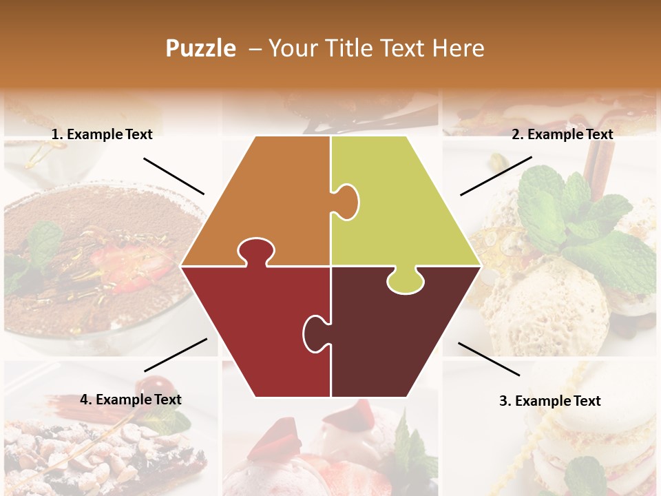 Dessert Collage PowerPoint Template