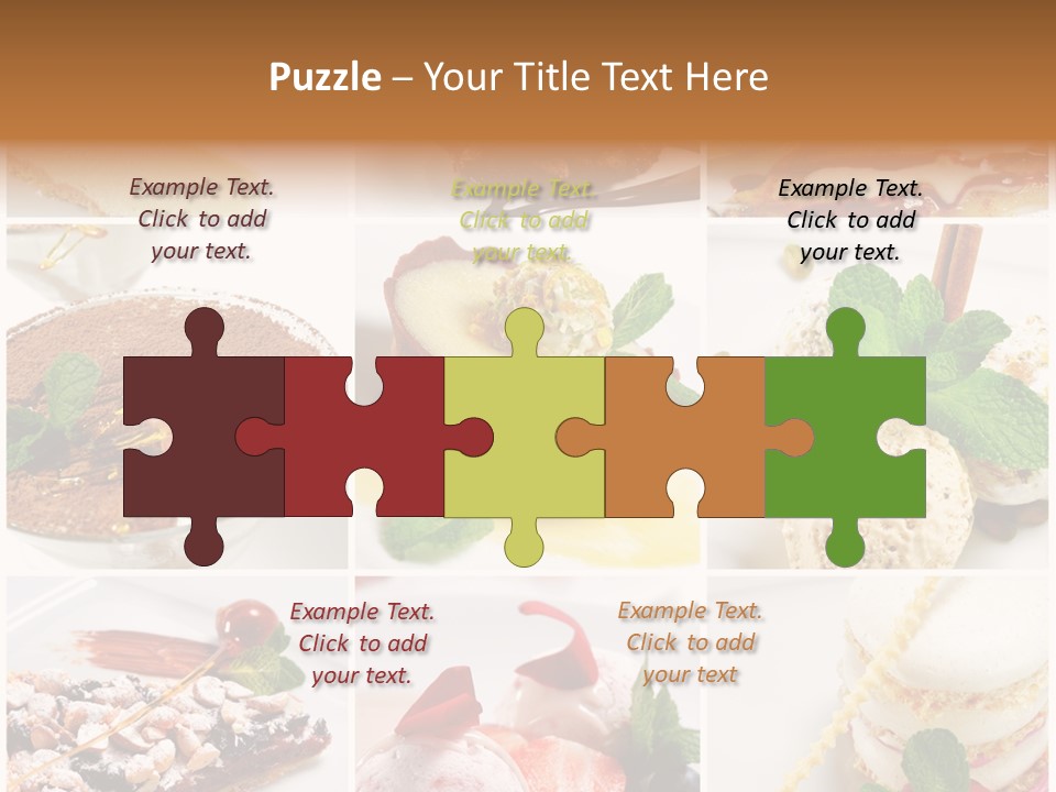 Dessert Collage PowerPoint Template