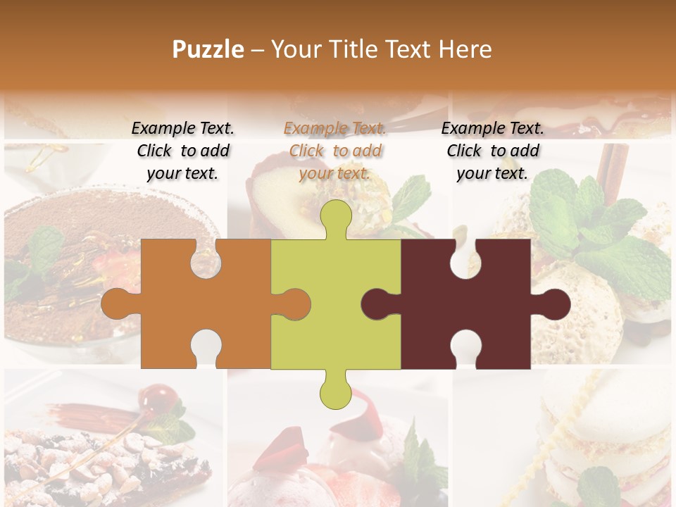 Dessert Collage PowerPoint Template