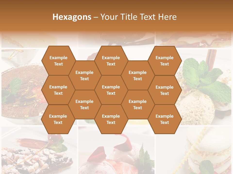 Dessert Collage PowerPoint Template