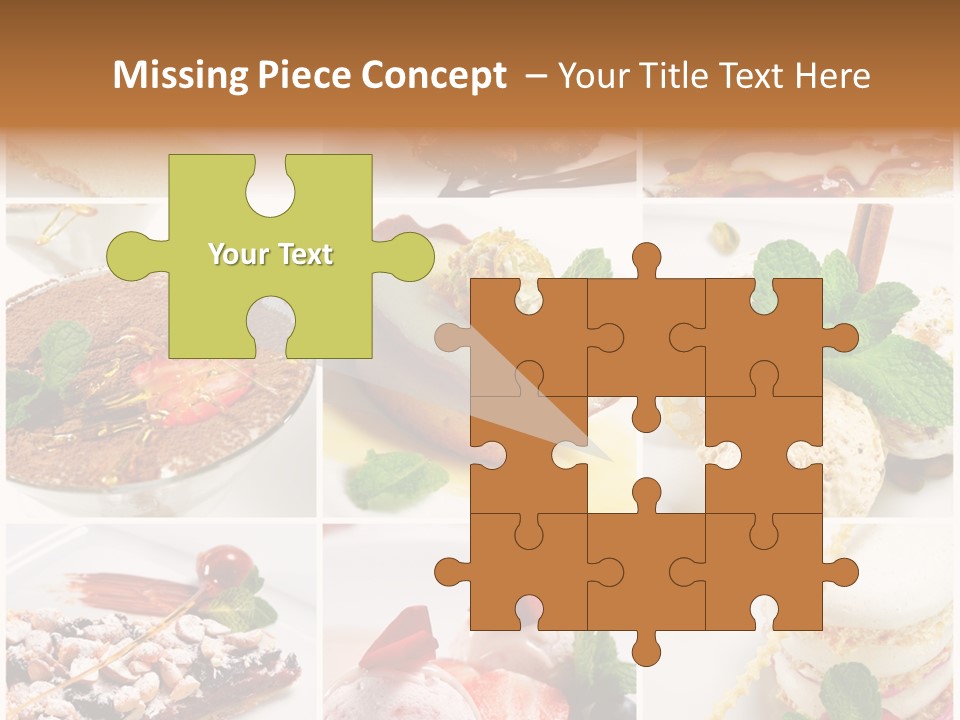 Dessert Collage PowerPoint Template